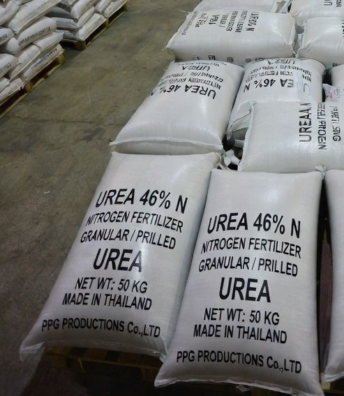 Palletised Urea N46 fertiliser bags